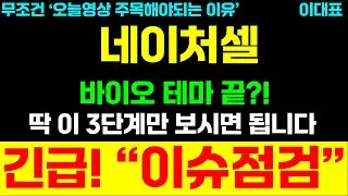 [이슈점검] &ldquo;네이처셀, 딱 3단계만 보면 된다: RMAT&middot;IND&middot;미국 임상&hellip; 여기서 갈린다&rdquo;