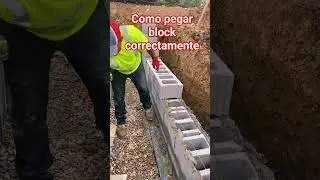 como pegar block correctamente #block #construction #concrete ##block