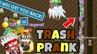 Growtopia | TRASH PRANKING FAMOUS *Gone wrong* ft. BushiGT, DELAY,  PeterW, Cyanide