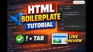 How to Create an HTML Boilerplate in VS Code | Beginner Tutorial