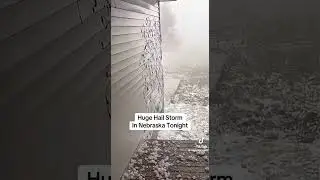 Huge hail storm on nebraska,USA on 11 Aug 2025