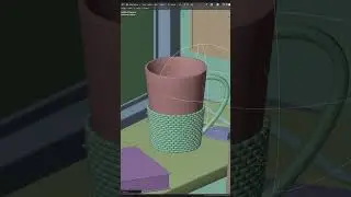 Преобразование кофейной кружки #b3d #blender3d #3danimation