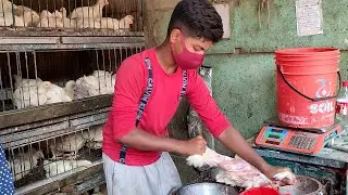 Hard Working Small Boy Chicken Cutting Skills  || Amazing Cutting Style || Cutting Skills