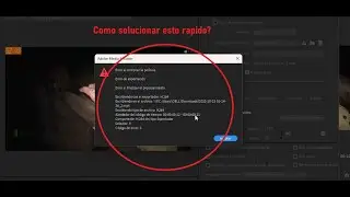 Solucion al error al importar en H.264 en adobe premier