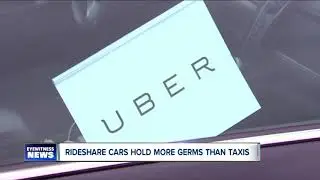 Study: Rideshare cars hold more germs than taxis