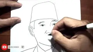Menggambar BUNG KARNO | Ir. Soekarno | Presiden RI Ke 1