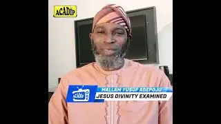 Examining the Divin!ty of Jesus Christ (Peace Be Upon Him) Part-1. By Mallam&nbsp;Yusuf&nbsp;Adepoju