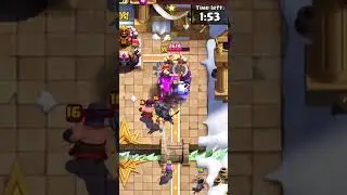 Clash Royale - The Cleanest Push with No Troops Lives after It