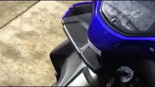 Yamaha Aerox 155 with Akrapovic carbon trioval tip 370mm sound check