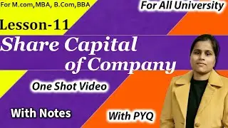 Issue of Share Capital In Company Law. Meaning, Type, Alteration, Legal Restriction on ReductionFull