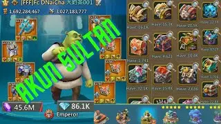 Overviews Akun SULTAN terKAYA. (Reaction) - Lords Mobile