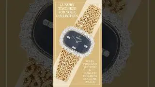 Rolex Pre-Loved 18K Gold & Diamond Precision Cocktail Watch, Blue