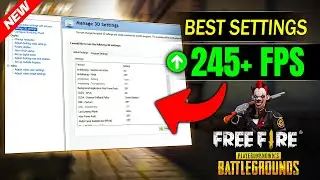 How to enable High FPS in free fire🔥PC Bluestacks | Nvidia Control Panel Setting For Lag Fix
