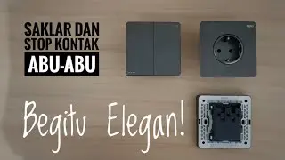 SAKLAR DAN STOP KONTAK merek NERO! Warnanya abu-abu tampak begitu elegan cocok untuk rumahmu!