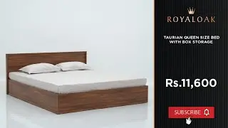 Royaloak | Taurian Queen Size Bed With Box Storage