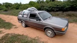 S&oacute; ladeiras! Saveiro Trabalhando Na Ativa 😎
