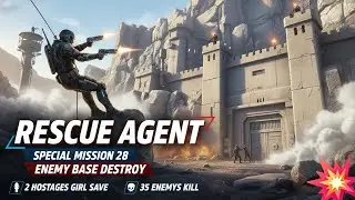 Can We Save Them? RESCUE AGENT: Special Mission 28 - Hostage Rescue & Base Assault!#bgmi #pubgmobile