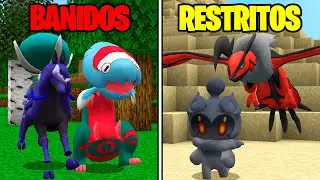 Pok&eacute;mon Banidos vs Restritos no Minecraft Pixelmon