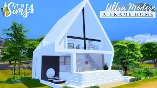 Ultra Modern A Frame Home | No CC | Stop Motion | Sims 4