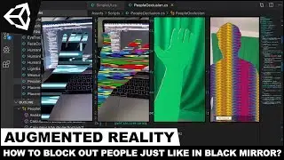 How to Block Out People Just Like In Black Mirror ? - Unity3d with AR Foundation (People Occlusion)