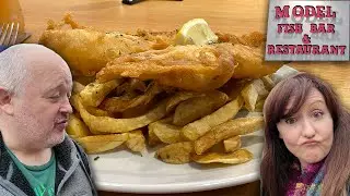 A Spot of Fish and Chips at the Model Fish Bar in Stamford U.K.