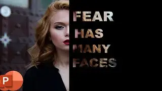HOW TO MAKE TEXT MASKING EFFECT IN POWER POINT #tutorial #maskeffect #powerpoint