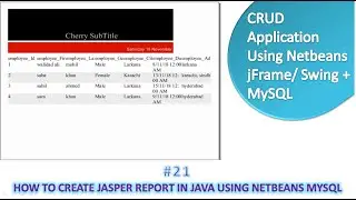 #21 how to create jasper report in java swing using netbeans