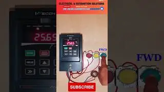 VFD-Variable frequency drive 3 Wire Connection VFD Reverse forward connection by push button #wecon