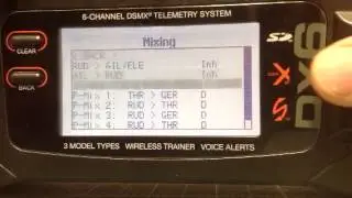 Spektrum DX6 Differential thrust or differential throttle easy setup.