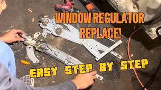 How To Replace Window Regulators (Manual) On 1996-2000 Honda Civic (Easy, Step By Step)
