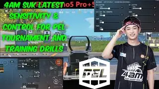 4am suk latest control & sensitivity for pel tournament|4am suk training Drills|4am pubgmobile||