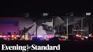 Violent Nighttime Tornado in the US, Arkansas