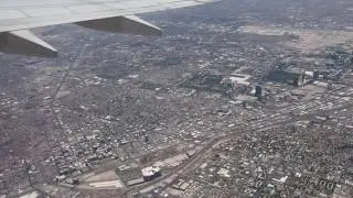 Flying over Las Vegas