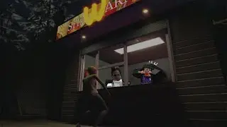 2 Stooges in charge of a Roblox Shawarma Stand?  (We are getting fired)