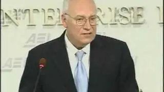 (Part 1/4) Dick Cheney's Bush-Era National Security Speech at AEI (American Enterprise Institute)