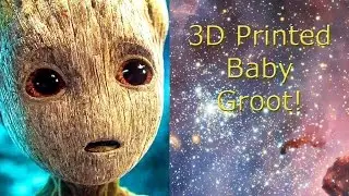3D Printing Baby Groot on XYZPrinting Da Vinci Pro 3-in-1