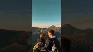 Bromo Crater Up Close! 😱 #Adventure #Shorts