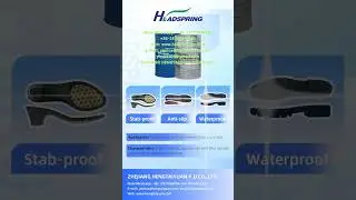 PU material for Waterproof men&rsquo;s safety shoes sole  #pu #factoryproducts #tpu#supplier