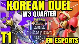 WHO IS THE BEST IN KOREA?! T1 vs FN Esports - ACL SEA | Pokemon Unite
