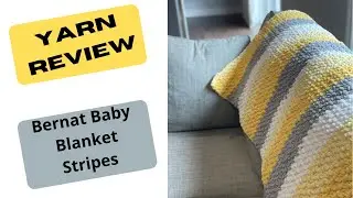 BERNAT YARN REVIEW: Bernat Baby Blanket Stripes - 2 Finished Baby Blankets