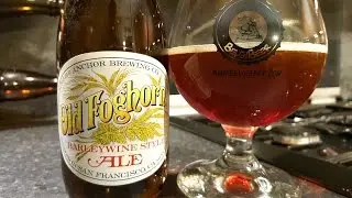 (4K) Anchor Old Foghorn Barleywine By Anchor Brewing Company | American Craft Beer Review