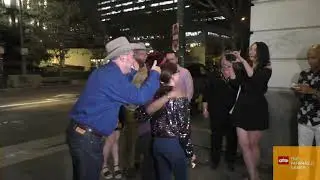 Nicole Anthony meets fans, Murtz Jaffer and Cliff Hogg III's family outside the Big Brother