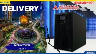 DELIVERY 9 UNIT ARAKAWA ONLINE UPS 1 PHASE SK30B 1KT MENUJU SATRIO TOWER  - JAKARTA