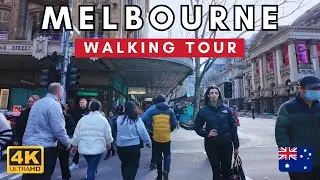 MELBOURNE, AUSTRALIA 4K Walking Tour | 4K Ultra HD/60fps 🇦🇺