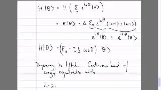 Quantum Theory, Lecture 14: Time Reversal. Anti-Unitary Operators. Lattice Symmetry. Band Structure.