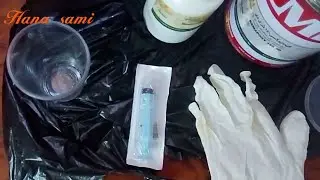 خلط الايبوكسي بالمصلب بدون ميزان / مشروع ريزن ج 2 /كيفيه التخلص من الفقاعات/how to mix epoxy resin