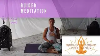 BE: 10 minute pregnancy yoga  | guided meditation & breathing | The Yoga Doc