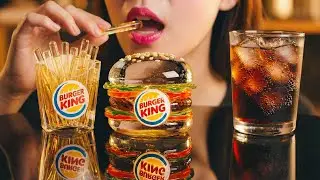 Glass Fries & Fast Food AI ASMR Eating & Cutting Video | Oddly Satisfying P-3
