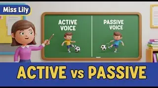 Active and Passive Voice for Kids | English Grammar Lesson | Easy Rules with Cartoon Examples