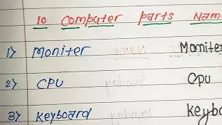 10 computer parts name in English //computer parts name in English // computer parts